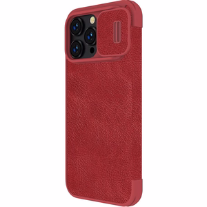 Nillkin Qin Pro Leather Apple iPhone 14 Plus sarkans