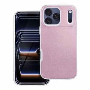 Case for iPhone 17 Pro Max / 18 Pro Max (low camera edge) Shining pink