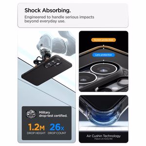 SPIGEN futrālis LIQUID AIR MAG saderīgs ar MagSafe priekš SAMSUNG S26 Ultra matēts melns