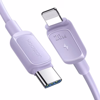 Joyroom Multi-Color Series A14 USB-C / Lightning 20W kabelis 1.2 m - violets