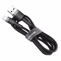 USB Kabelis Baseus "Cafule" Melns/Pelēks "Lightning" 300cm