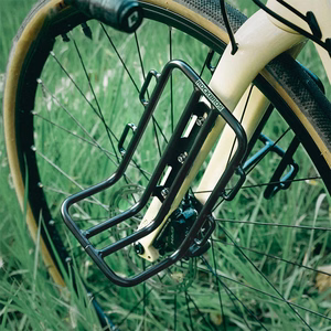 Rockbros 33210010001 priekšējais velosipēda bagāžnieks velosipēda dakšai - melns