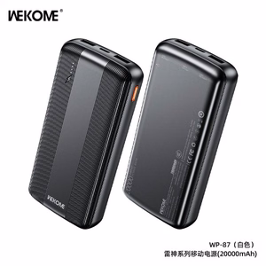 Portatīvais lādētājs WK Design „WP-87“ melns 20000mAh