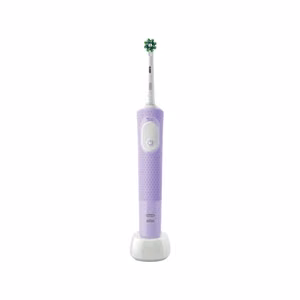 Oral-B D103 Vitality Pro – uzlādējama elektriskā zobu birste, 1 uzgalis, 3 tīrīšanas režīmi, ceriņu miglas krāsā