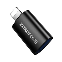 Borofone adapteris BV26 - USB uz Lightning - melns