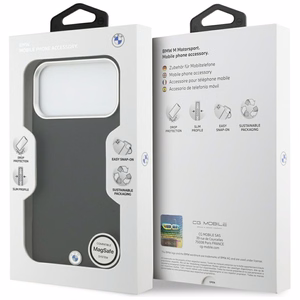 BMW Sign Full Wrapped Metal MagSafe чехол iPhone 17 Pro Max - черный