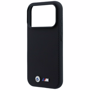 BMW M Quadrille Kevlar maciņš ar metāla logotipu un MagSafe iPhone 17 Pro Max / 18 Pro Max, melns