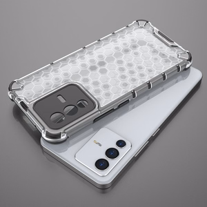 Honeycomb case бронированная крышка с гелевой рамкой для Vivo V23 5G прозрачный