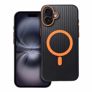 Viedtālruņa apvalks SIMPLY saderīgs ar MagSafe iPhone 16 Plus titāna melns