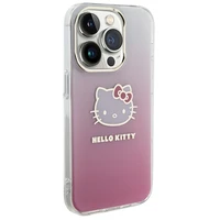 Hello Kitty IML Gradient Electrop Kitty Head viedtālruņa apvalks iPhone 13 Pro Max - rozā