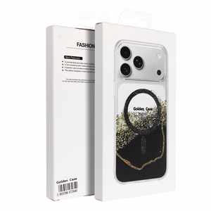 Golden maciņš ar MagSafe saderību iPhone 15, melns