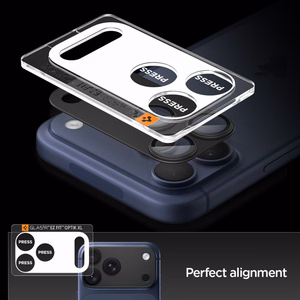 Spigen Optik Pro XL Защитное стекло для камеры iPhone 17 Pro Max - чёрный