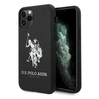 US Polo USHCN65SLHRBK iPhone 11 Pro Max melns Silicone Collection