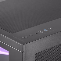 Mars Gaming MC3TCORELCDM computer case Mini Tower melns