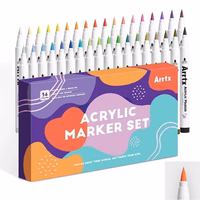 Akrila marķieru pildspalvas ARRTX, 36 krāsas