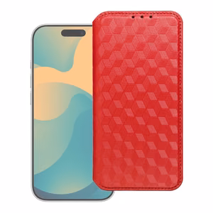 Atvēramais maciņš Samsung S26 PLUS Cubic Book sarkans