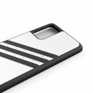 Adidas PU formētais viedtālruņa apvalks Samsung Galaxy S20+ - balts un melns