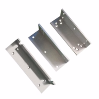 L-Shaped Door Bracket Priekš Electromagnetic Lock, 174x27x41.5mm