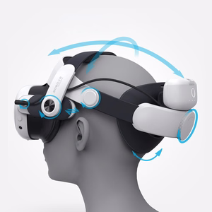 BoboVR M3 Pro Strap for Meta Quest 3 VR Headset + BoboVR B2 Battery - Black and White