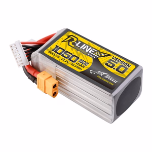 Tattu R-Line 5.0 1050 mAh 22,2 V 6S 150C akumulators ar XT60 savienotāju