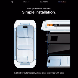 Spigen Glas.TR EZ Fit 2-komplekts rūdīts stikls iPhone 17 Air - caurspīdīgs