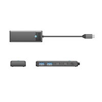 Hub USB-C Orico PAPW2AC-C3 dokstacija 2x USB-A 3.0 + 2x USB-C 3.0 - melna