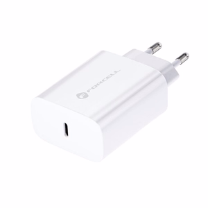 FORCELL F-ENERGY TFK-TC-25WPD ceļojumu lādētājs Type C PD QC4.0 3A 25W balts