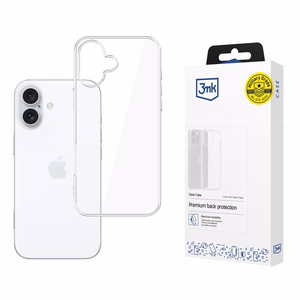 3mk caurspīdīgs viedtālruņa apvalks iPhone 16 Plus - caurspīdīgs