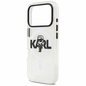 Karl Lagerfeld IML Karl Skice Logotips Magnētiskais viedtālruņa apvalks iPhone 17 Pro - caurspīdīgs