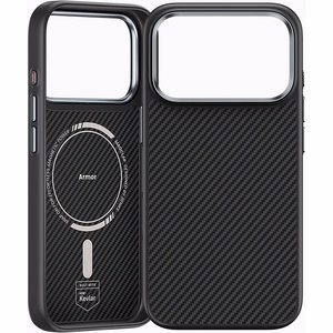 Benks Magnetic Armor Pro 600D kevlara vāciņš ar metāla rāmi (C.K.FL.AP.BK.BA72) iPhone 18 Pro / 17 Pro, melns