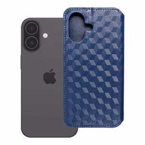 Grāmatveida maciņš iPhone 17 / 18 Cubic Book zils