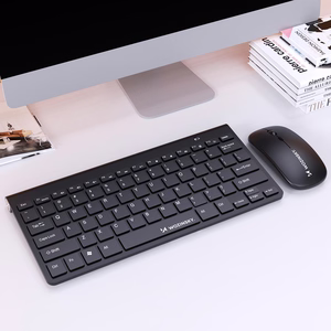 Wozinsky bezvadu tastatūras un kompaktās peles komplekts - melns