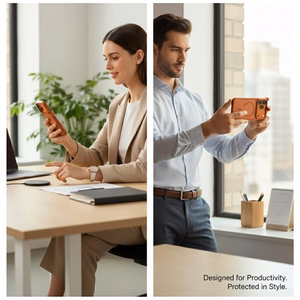 Uniq Veren iPhone 17 Pro Max Magclick uzlades macins - oranzs