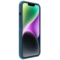 Nillkin Super Frosted Shield Pro viedtālruņa apvalks iPhone 14 Plus aizmugurējais apvalks zils
