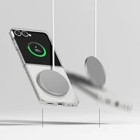 Ringke Slim magnētiskais MagSafe viedtālruņa apvalks Samsung Galaxy Z Flip 7 - caurspīdīgs