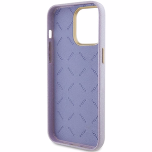 Guess Spīdīgs mirdzošs apvalks iPhone 15 Pro Max - ceriņkrāsa