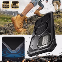 Supcase IBLSN Armorbox Mag iPhone 16e viedtālruņa apvalks - melns