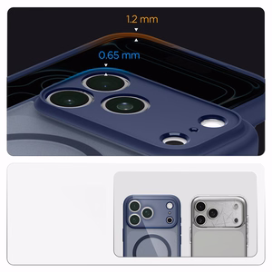 Spigen Ultra Hybrid MagSafe maciņš iPhone 18 Pro / 17 Pro, tumši zils
