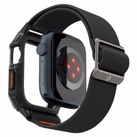 Spigen Lite Fit Pro apvalks ar siksniņu Apple Watch 4/5/6/7/8/9/SE (44/45 mm) - matēts melns