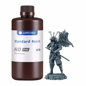 ANYCUBIC Standard Resin HD standarta sveķi, pelēki