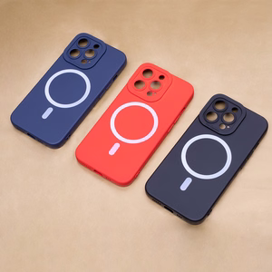 Silicon Mag maciņš for iPhone 16 Plus 6,7" melns