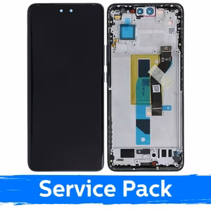 LCD displejs piemērots Xiaomi 13 Lite ar rāmi / melns / (Service Pack)
