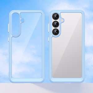 Kosmosa apvalks ar želejas rāmi Samsung Galaxy S25+ - zils