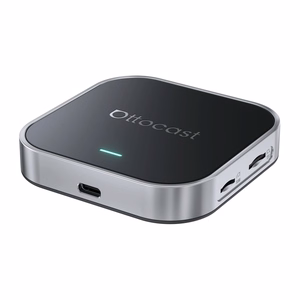 Ottocast OttoAibox E2 CarPlay/Android bezvadu auto adapteris