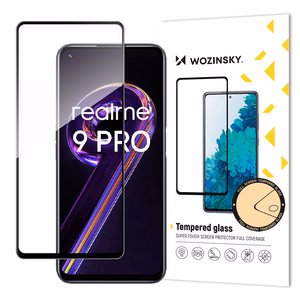 Wozinsky Закалённое стекло Full Glue Super Tough с рамкой Case Friendly для Realme 9 Pro чёрный