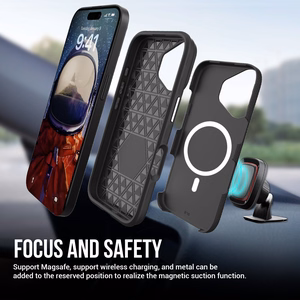Perfectionists Trīsstūra Mag futrālis iPhone 11 melns