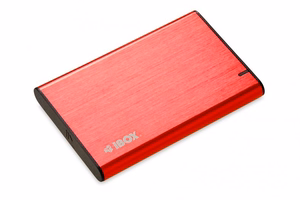 iBox HD-05 HDD/SSD korpuss sarkans 2,5"