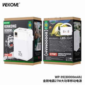 Portatīvais lādētājs WK Design „WP-99“ balts 80000mAh (27W)