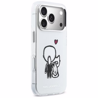 Karl Lagerfeld Karl & Choupette Back MagSafe Maciņš for iPhone 17 Pro Max - Clear