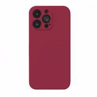 Phone Maciņš "Liquid Silicone Edge" Samsung G990 S21 FE (Dark Sarkans Rose)